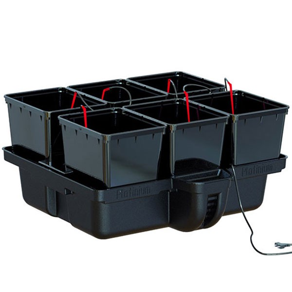Platinium - HydroPro - 6 pots bato - 80 x 80 x 38,5cm - Système hydroponique