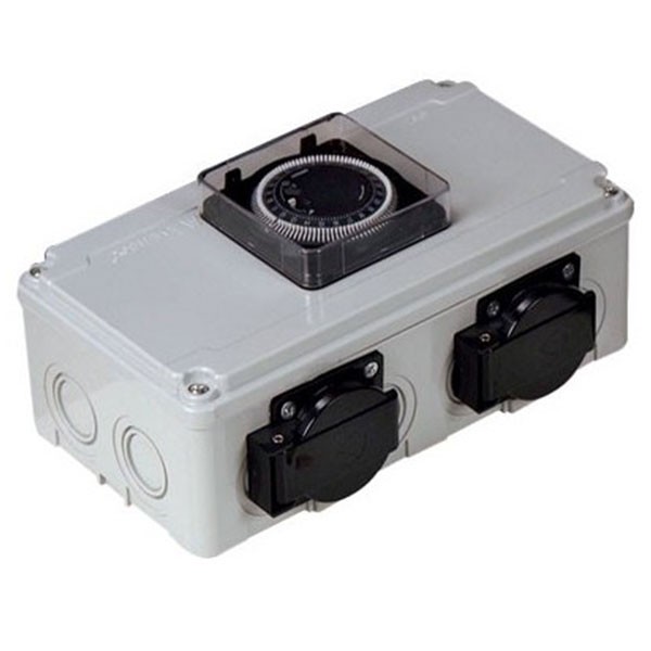 DAVIN DV12 Timer Relais 2x Lampes 600W (max)