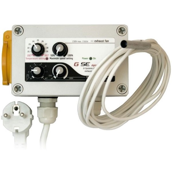 GSE Fan Contrôleur min-max HYSTERESIS pour 1 extracteur d'air (10A max)
