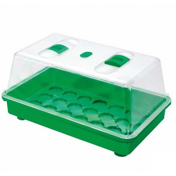 Romberg - Marco rigid greenhouse 38 cm with ventilation, greenhouse, sowing, cutting, germination 