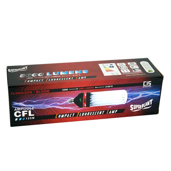 Superplant - Ampoule CFL 125W Floraison 2100K° V2 , lampe economique ,E40