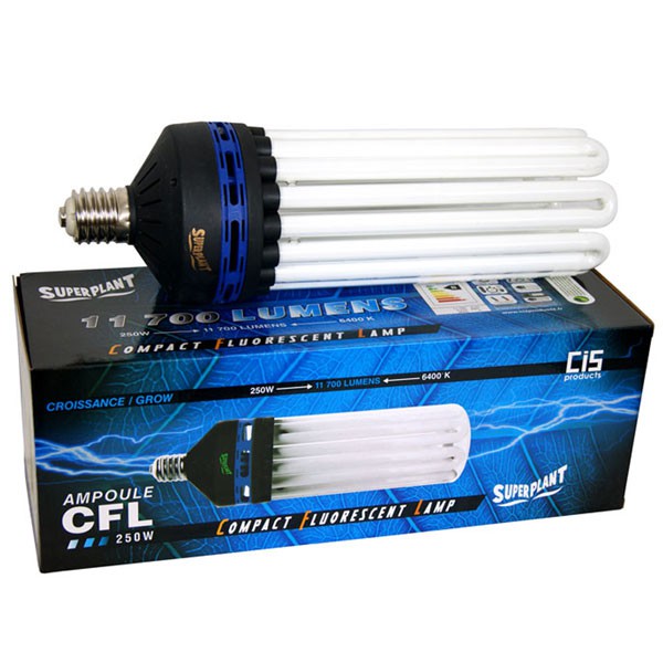 Lampadina CFL Superplant 250W Crescita 6400K Lampada a risparmio energetico