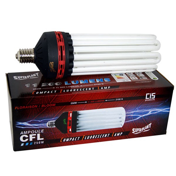 Superplant - Ampoule CFL 250W Floraison 2100K° V2 , lampe economique ,E40